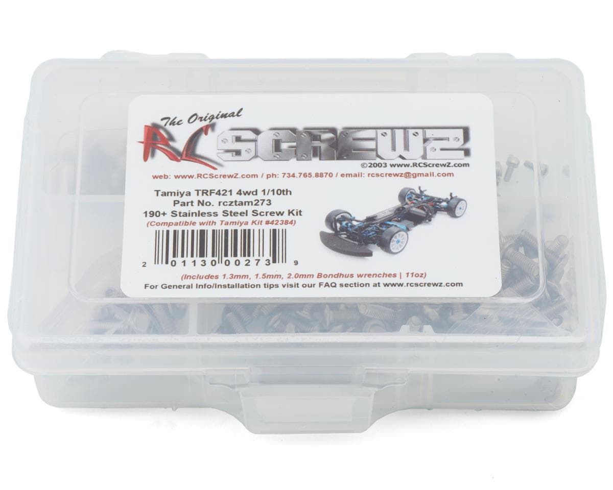 RC Screwz Tamiya TRF421 4WD Stainless Steel Screws Kit