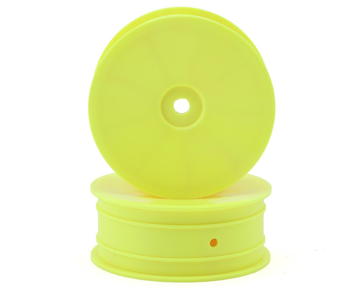 Hudy XB2 V2 "Aerodisk" 2WD Front Buggy Wheels (Yellow) (2) (Hard)
