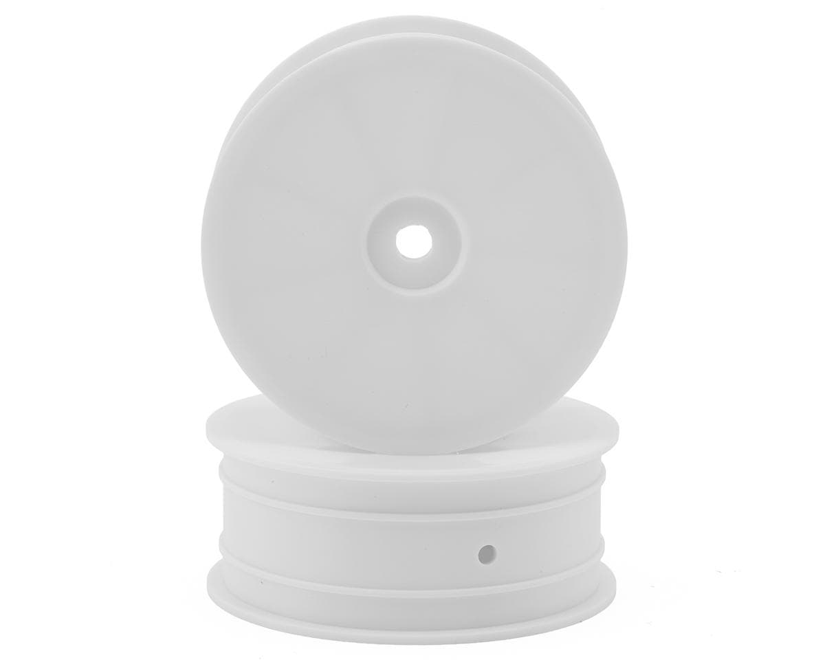Hudy XB2 V2 "Aerodisk" 2WD Front Buggy Wheels (White) (2) (Hard)