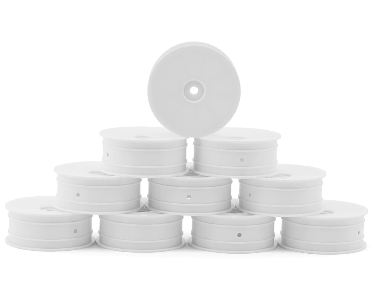 Hudy XB2 V2 "Aerodisk" 2WD Front Buggy Wheels (White) (10) (Hard)