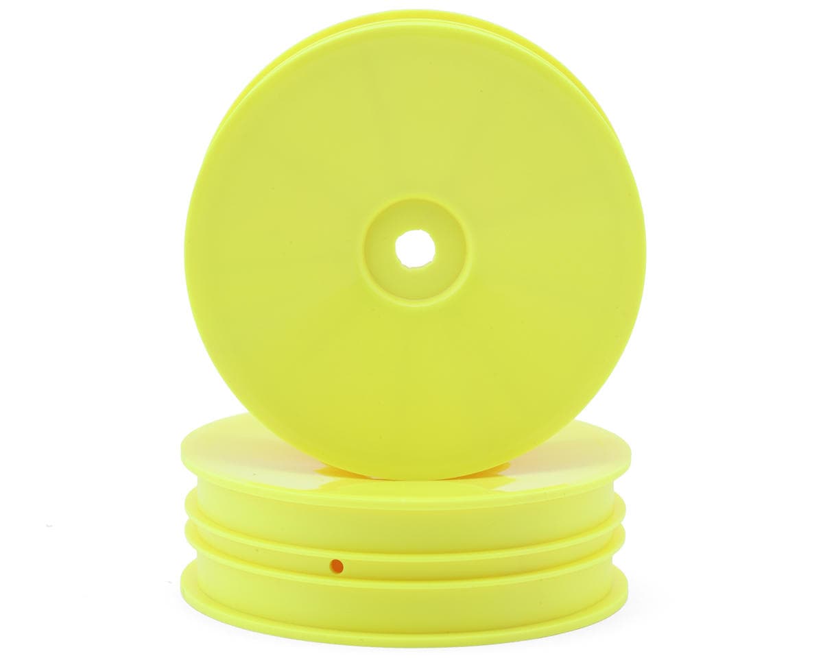 Hudy XB2 Slim V2 "Aerodisk" 2WD Front Buggy Wheels (Yellow) (2) (Hard)