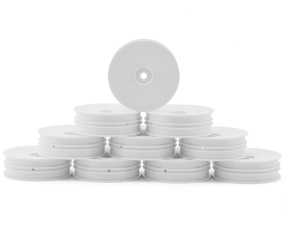 Hudy XB2 Slim V2 "Aerodisk" 2WD Front Buggy Wheels (White) (10) (Hard)