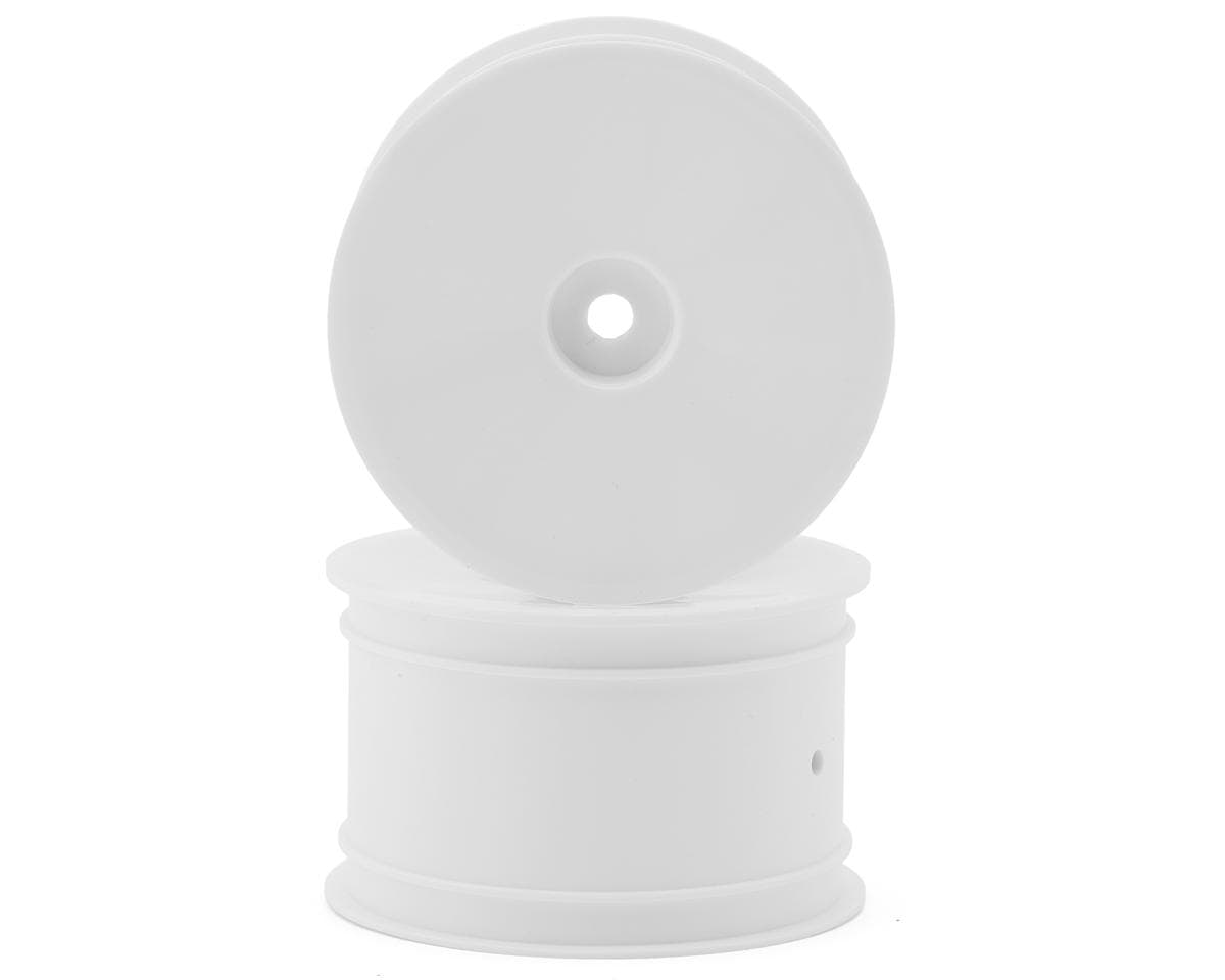 Hudy 2.2" V2 "Aerodisk" Rear 1/10 Buggy Wheels (White) (2) (XB2/XB4) (Hard) w/12mm Hex