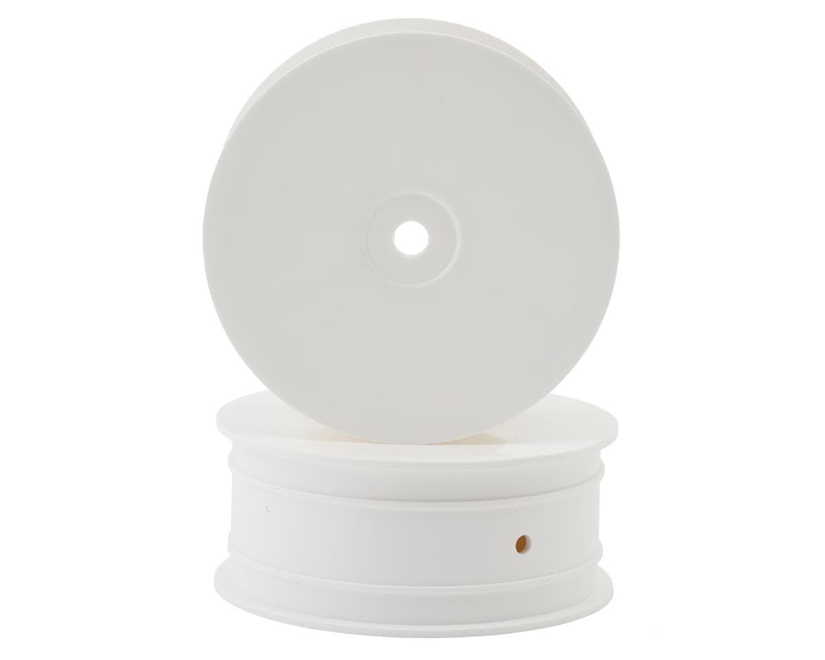 Hudy 2.2" V2 "Aerodisk" 4WD Front 1/10 Buggy Wheels (White) (2) (Hard) (XB4)