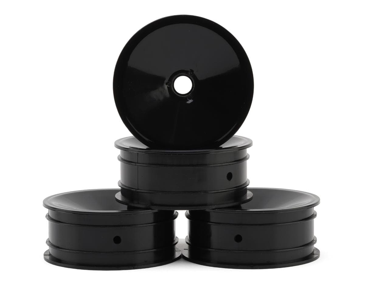 JConcepts RC10 Mono 2.2" Bearing Front Wheels (Black) (4) (+Offset)