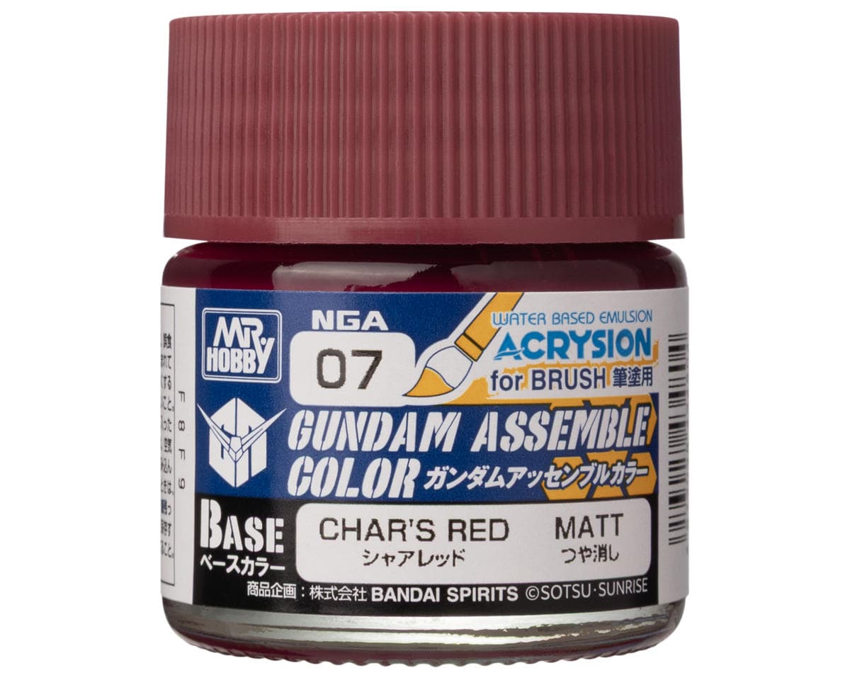 GSI Creos Mr. Hobby Gundam Assemble Color Base Acrysion Acrylic Paint (Char's Red)