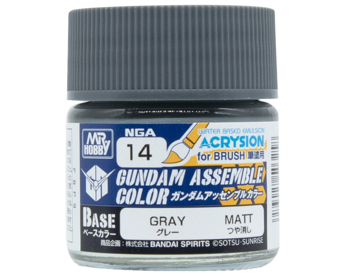 GSI Creos Mr. Hobby Gundam Assemble Color Base Acrysion Acrylic Paint (Grey)