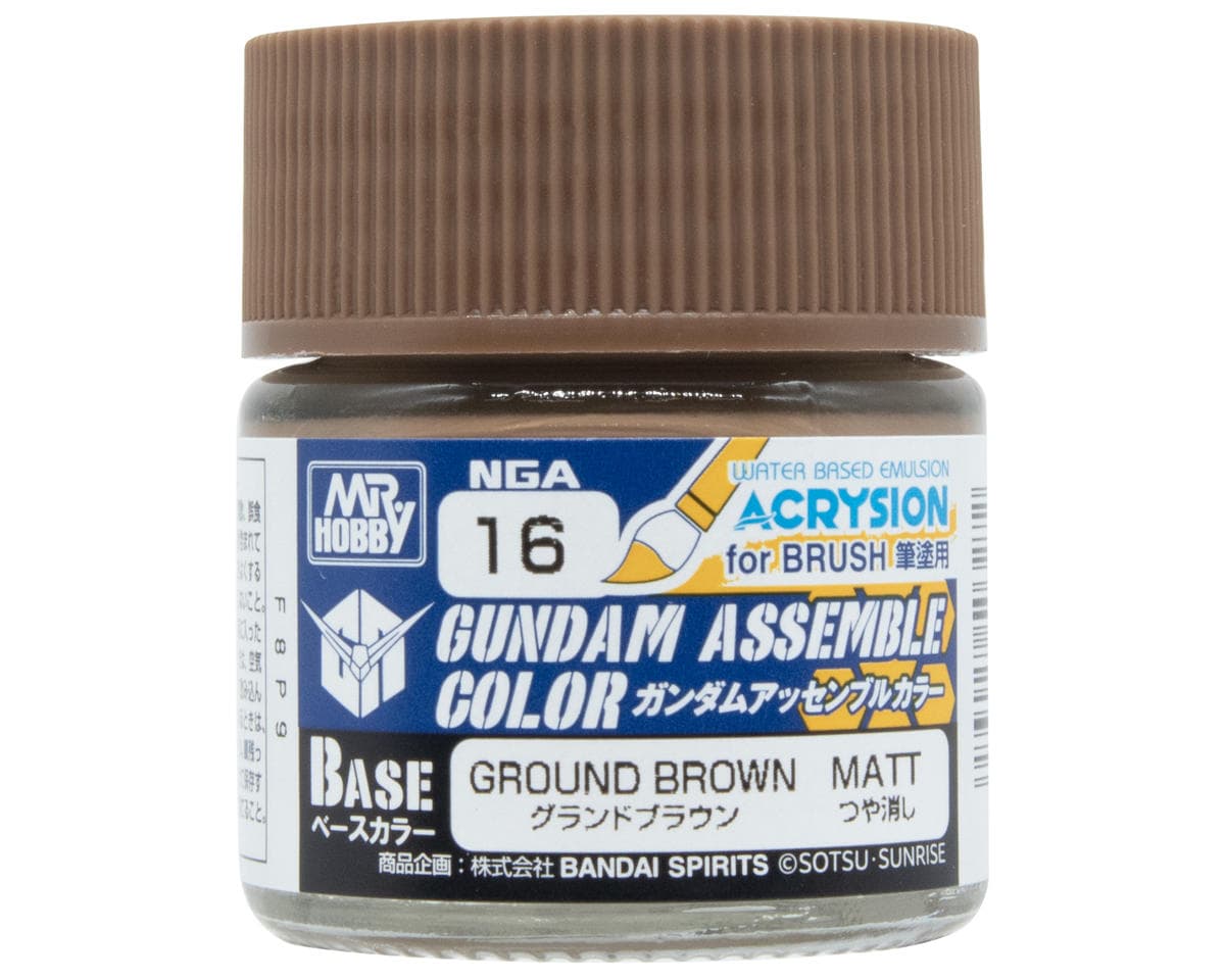 GSI Creos Mr. Hobby Gundam Assemble Color Base Acrysion Acrylic Paint (Grand Brown)