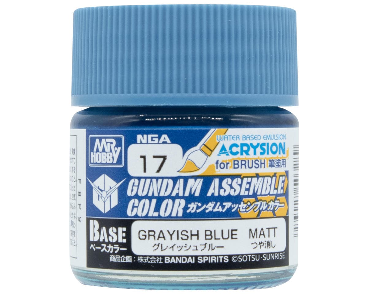 GSI Creos Mr. Hobby Gundam Assemble Color Base Acrysion Acrylic Paint (Greyish Blue)