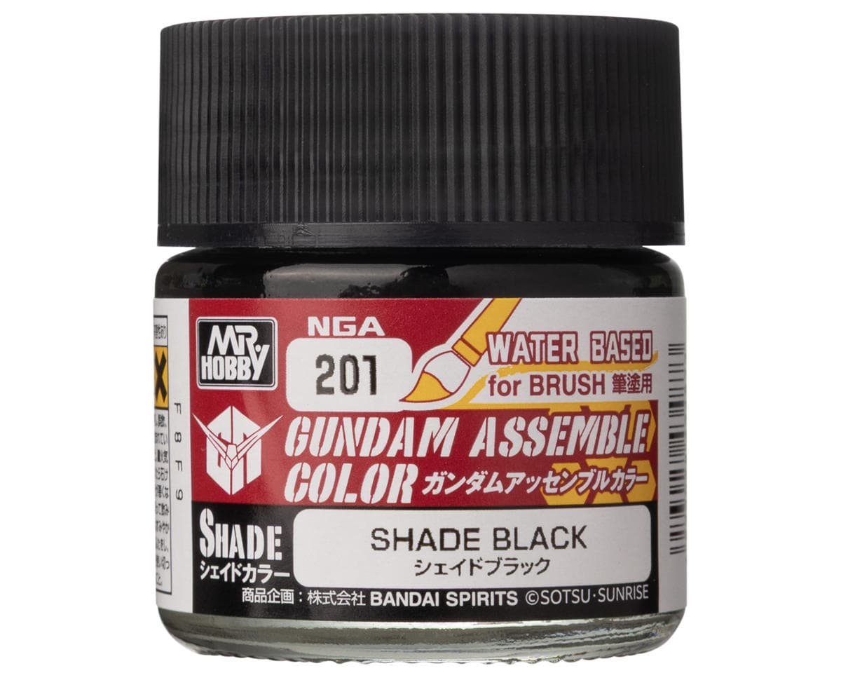 GSI Creos Mr. Hobby Gundam Assemble Color Shade Acrylic Paint (Shade Black)