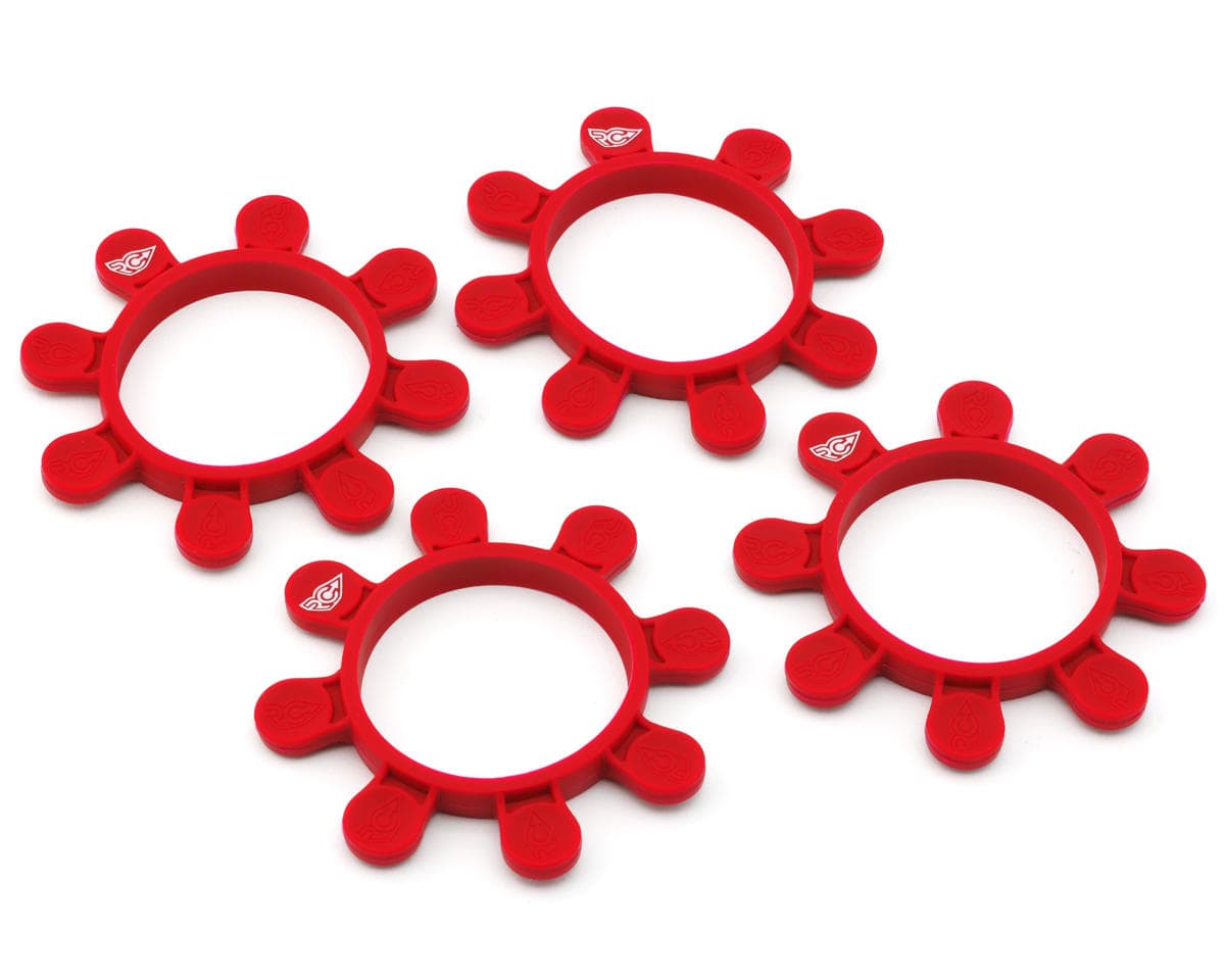 RC Project Tire Gluing Rubber Bands (Red) (4) (1/8 & 1/10)