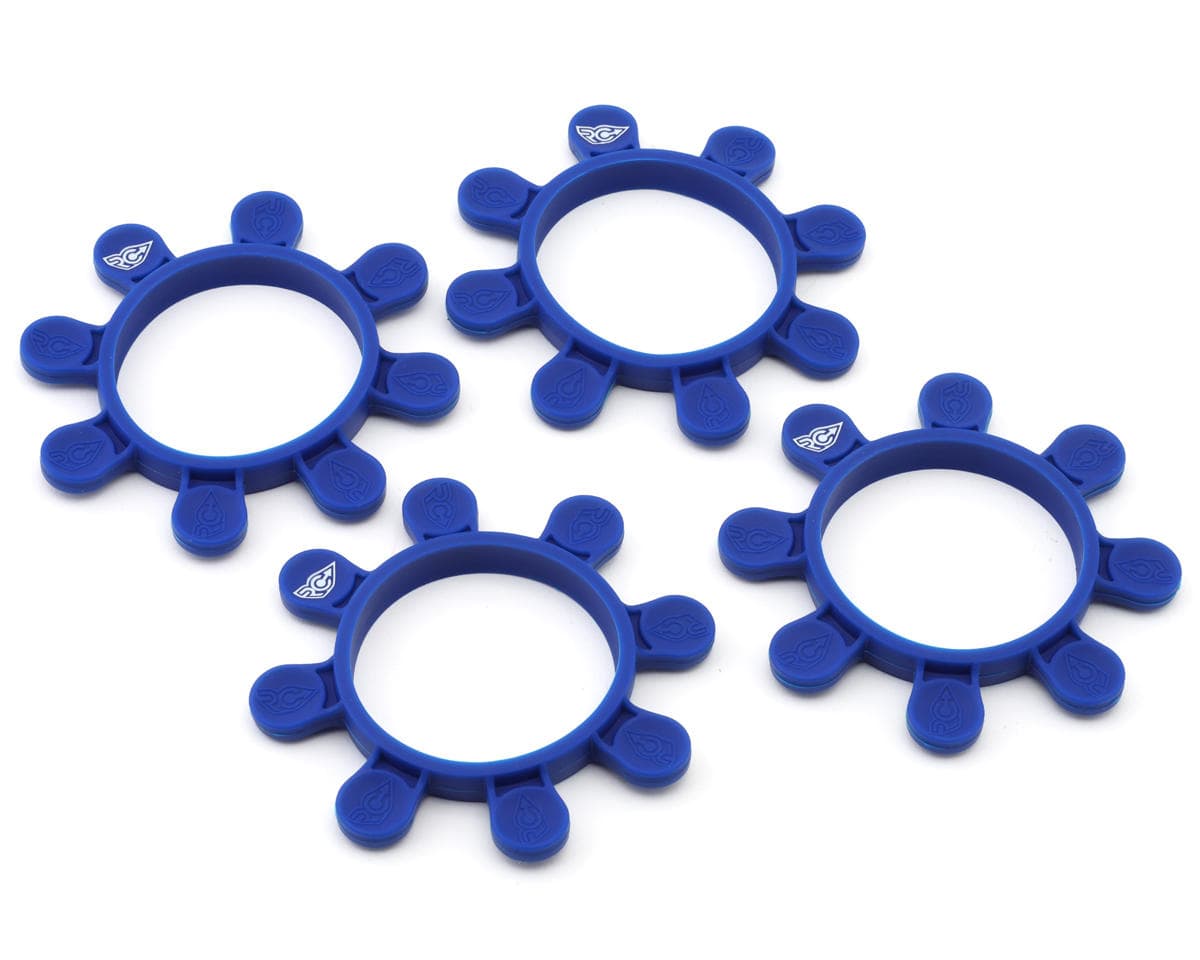 RC Project Tire Gluing Rubber Bands (Reflex Blue) (4) (1/8 & 1/10)