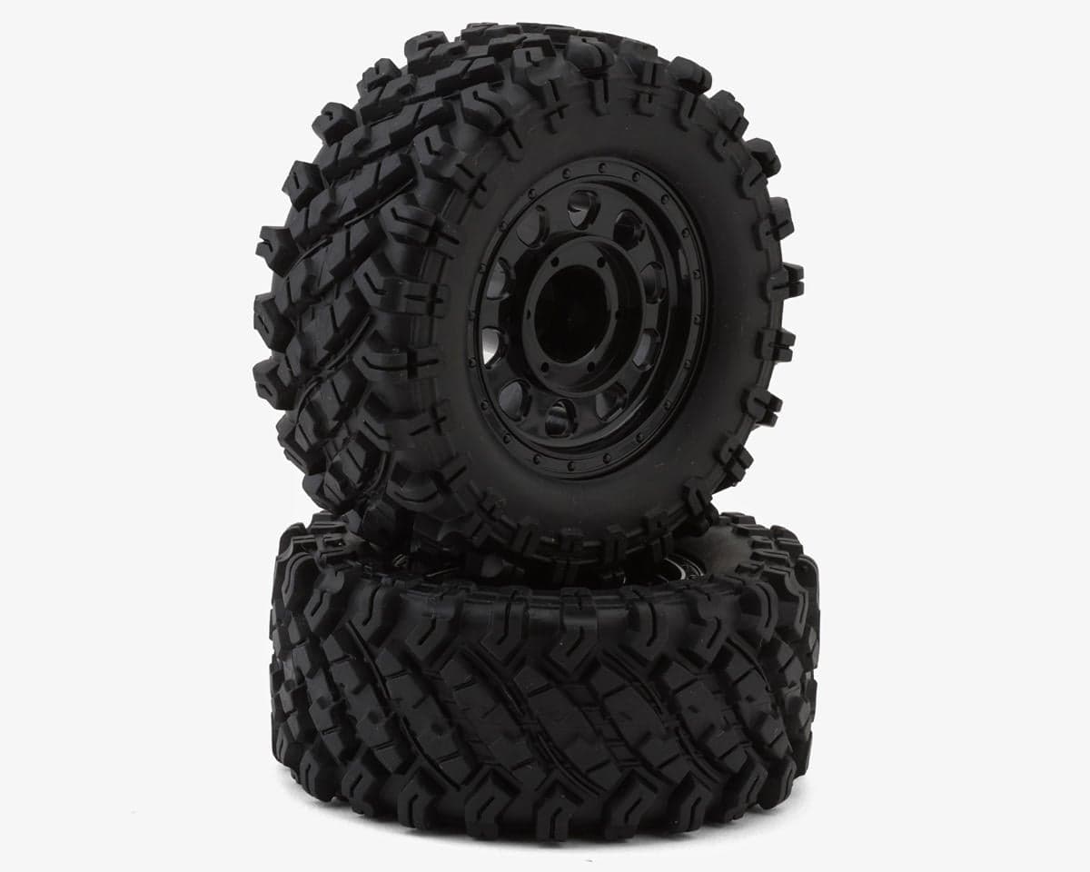 MJX HYPER GO H12Y/H12Y+ Pre-Mounted Tires (Black) (2)