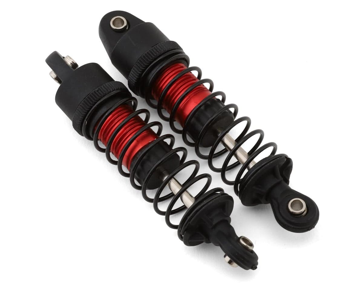 MJX HYPER GO 14207/14208 Rear Threaded Aluminum Oil-Filled Shocks (Red) (2)