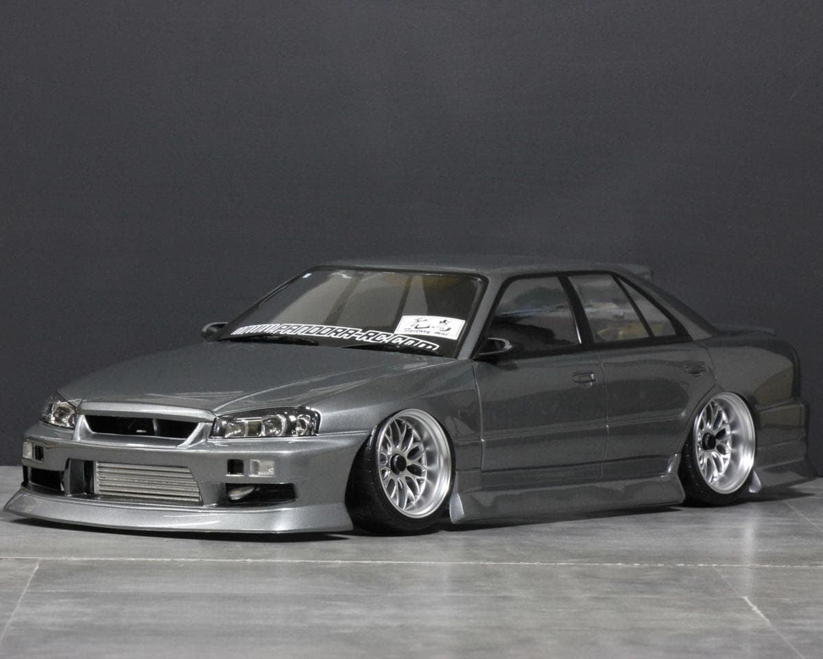 Pandora RC 1/10 Nissan Skyline ER34 Sedan Drift Body Set (Clear) (257-260mm)