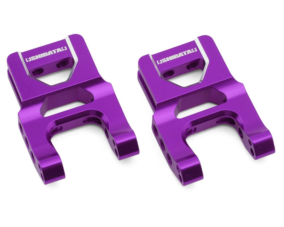 Shibata GRK5-R Aluminum Adjustable Short Rear Lower Suspension Arms (Purple) (2)