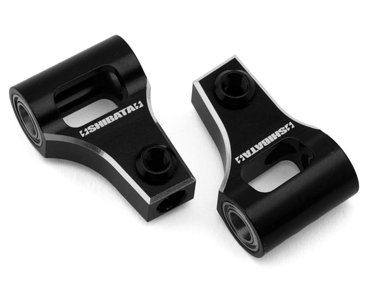 Shibata GRK5 Aluminum Rear Upper Ball Bearing Suspension Arms (Black) (Short) (2)