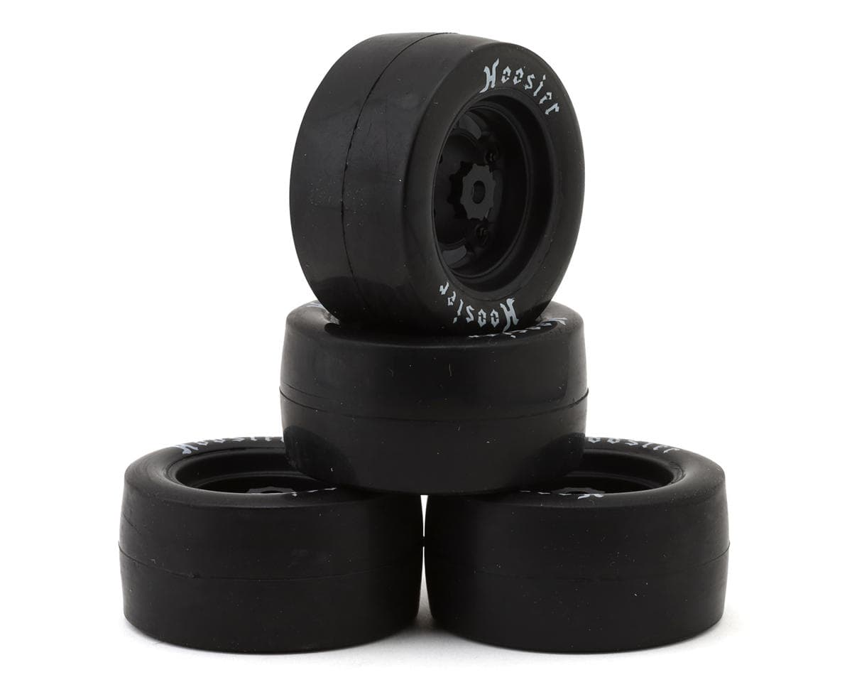 Losi Asphalt Late Model Grom Hoosier Pre-Mounted Tires (4) (Medium)