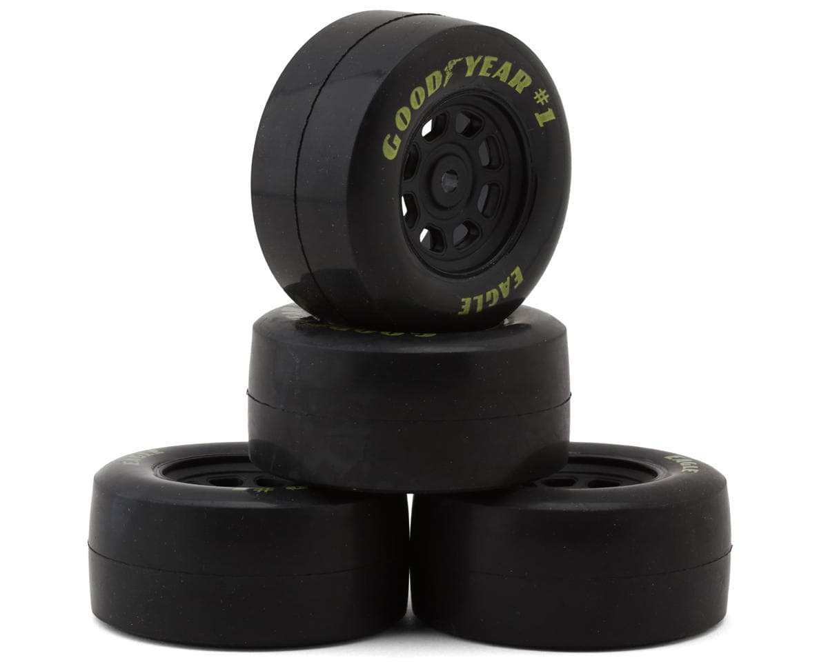 Losi Nascar Goodyear Eagle Pre-Mounted Tires (Black) (4) w/Gen4 Wheels