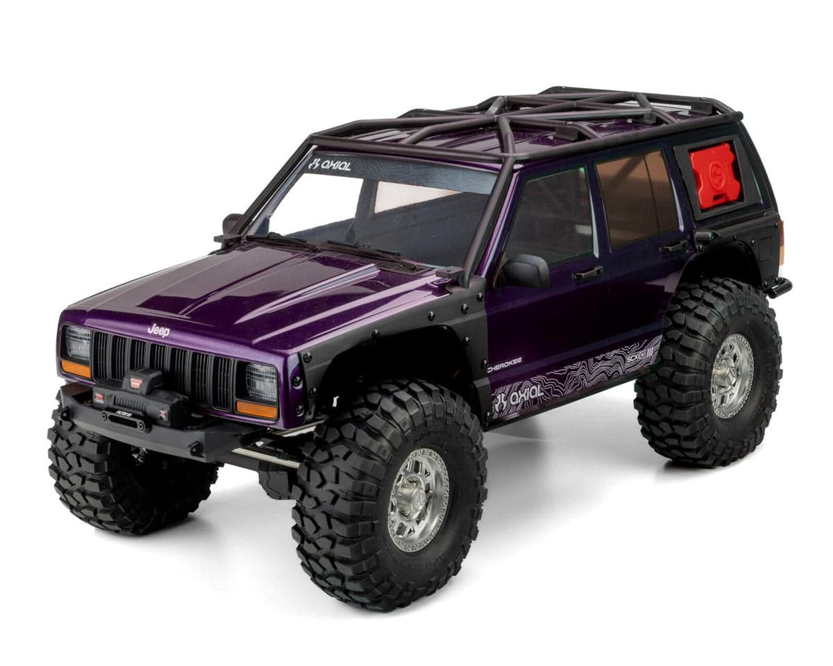 Axial SCX10 III Jeep Cherokee XJ Pre-Trimmed Body Set (Clear) (312mm WB) w/Decal Sheet