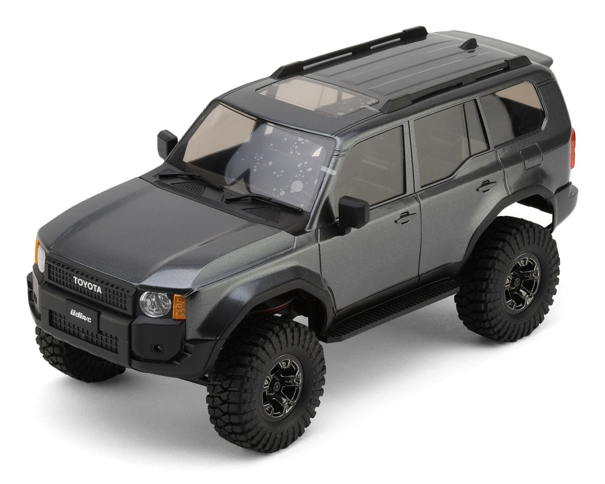 UDI RC UCX18 Pro Toyota Land Cruiser Prado 1/18 RTR 4WD Brushless Rock Crawler (Grey) w/2.4GHz Radio, Battery & Charger