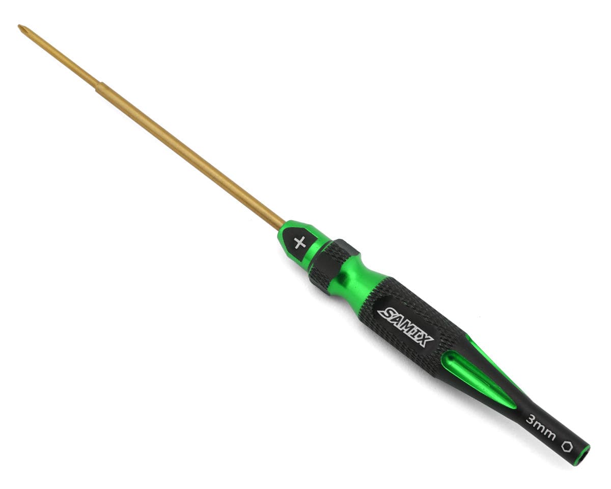 Samix Axial SCX30 2-in-1 Screw & Nut Driver (Green) (Phillips/3mm Nut)