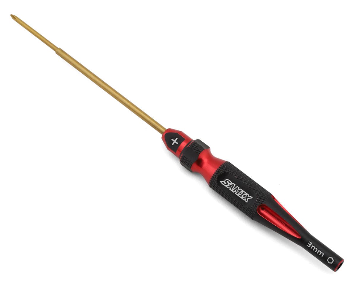 Samix Axial SCX30 2-in-1 Screw & Nut Driver (Red) (Phillips/3mm Nut)