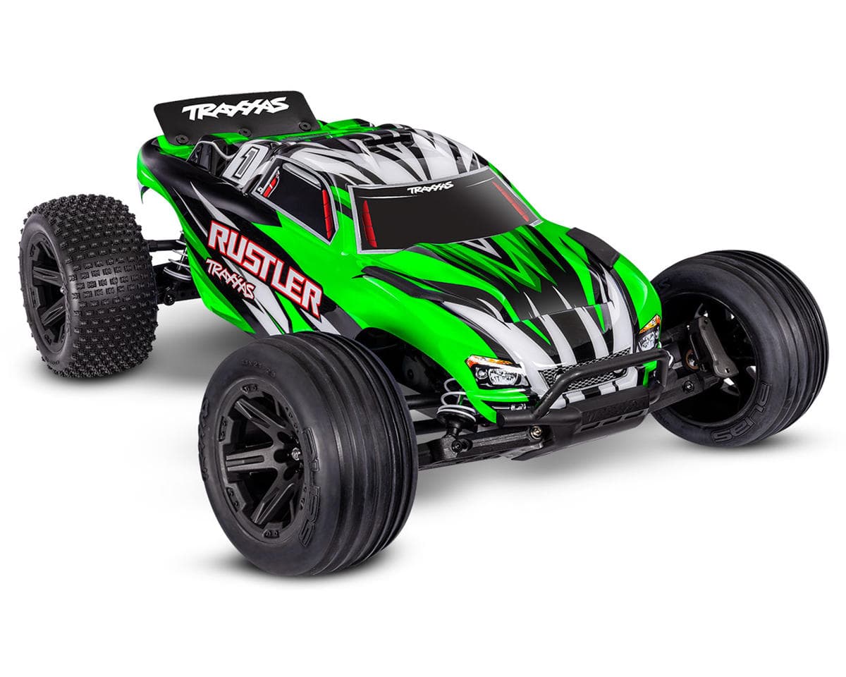 Traxxas Rustler HD 1/10 RTR 2WD Electric Stadium Truck (Green) w/XL-5 ESC, TQ 2.4GHz Radio, Battery & USB-C Charger