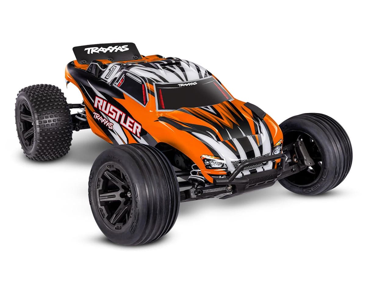 Traxxas Rustler HD 1/10 RTR 2WD Electric Stadium Truck (Orange) w/XL-5 ESC, TQ 2.4GHz Radio, Battery & USB-C Charger