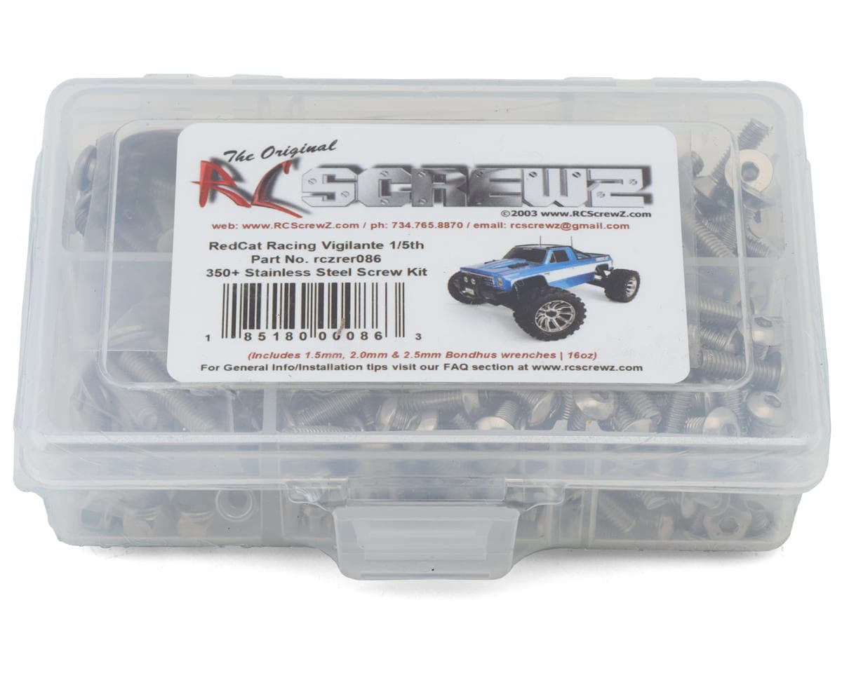 RC Screwz Redcat Vigilante 8S Stainless Steel Screws Kit
