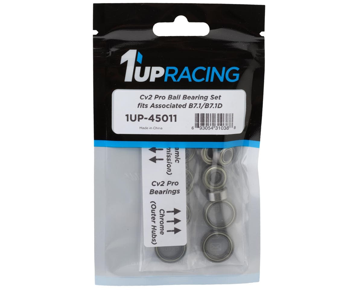 1UP Racing Team Associated RC10B7.1/B7.1D Cv2 Pro Ball Bearings Set