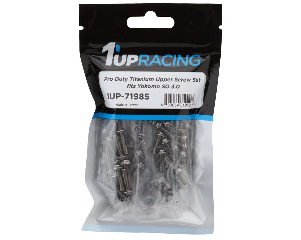 1UP Racing Yokomo SO 3.0 Pro Duty Titanium Upper Screws Set (86)