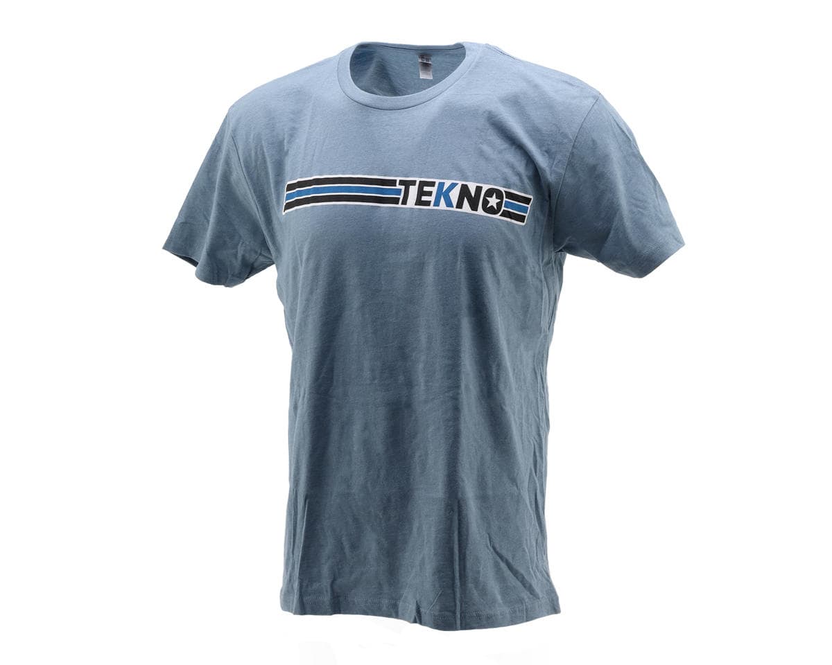 Tekno RC Classic "T-Logo" T-Shirt (Blue Heather) (2XL)