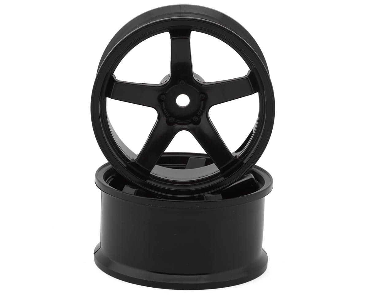 Shibata Shibawheel F23 Drift Wheels (Black) (High Traction) (2) (7mm Offset)