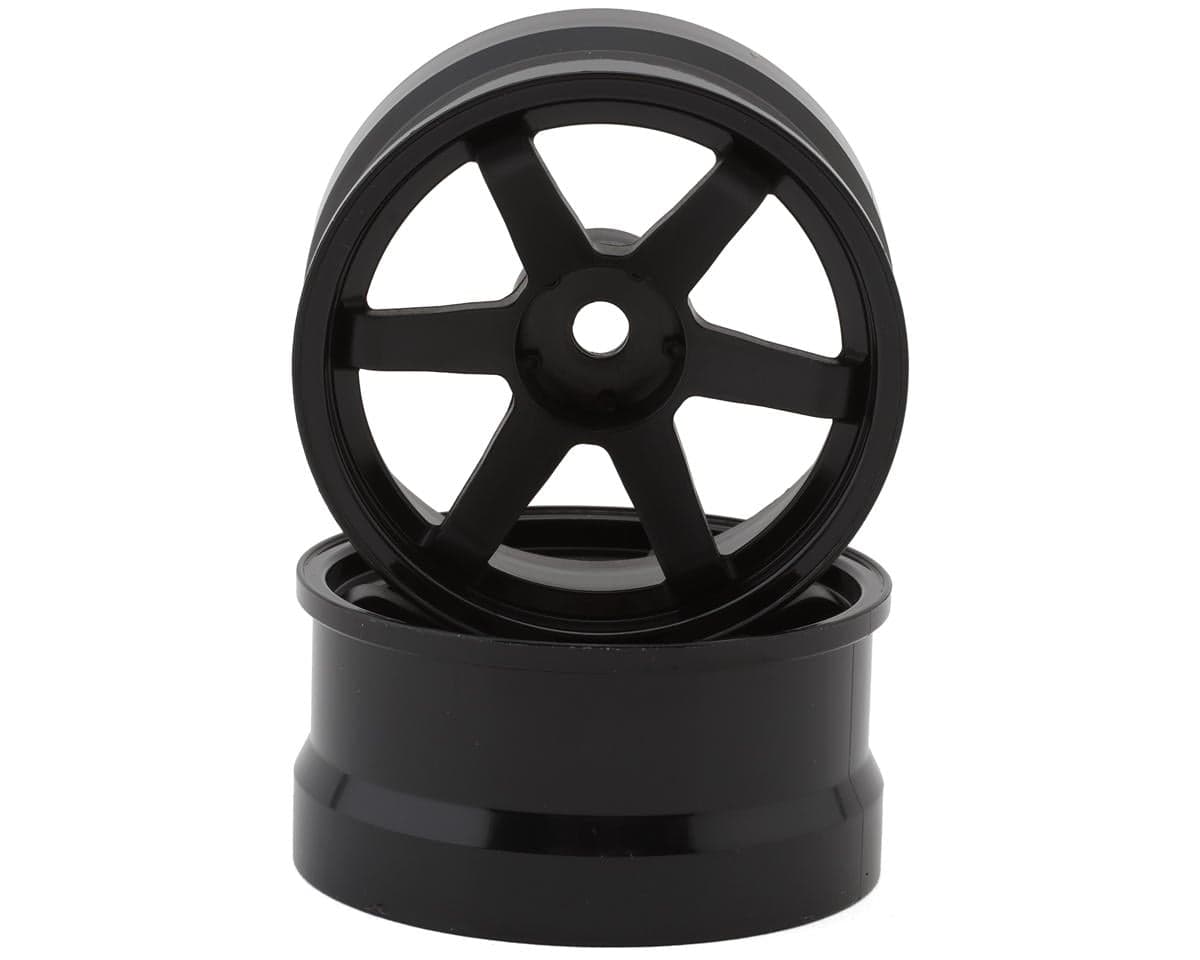 Shibata 37kai 1/10 Drift Wheels (Black) (2) (7mm Offset)
