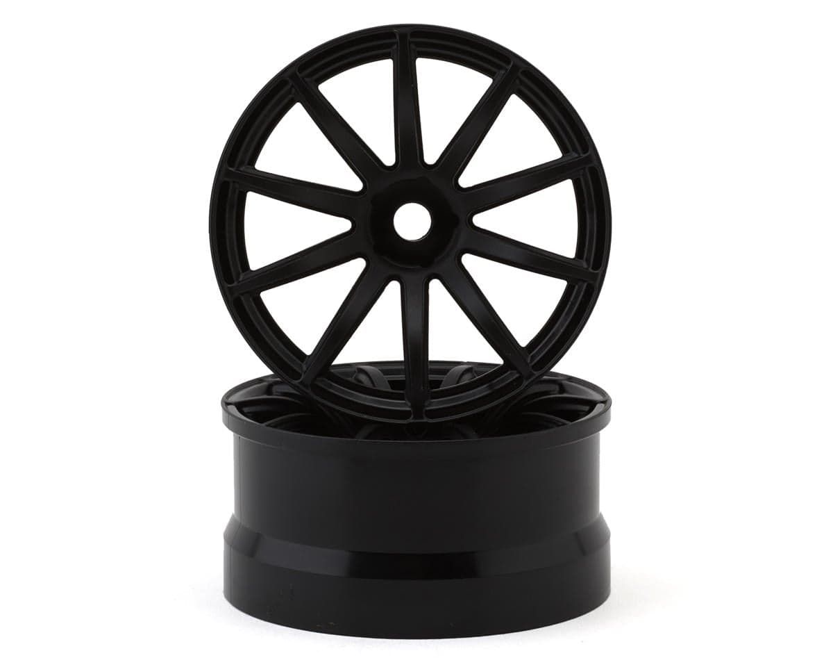 Shibata 57kai 1/10 Drift Wheels (Black) (2) (7mm Offset)