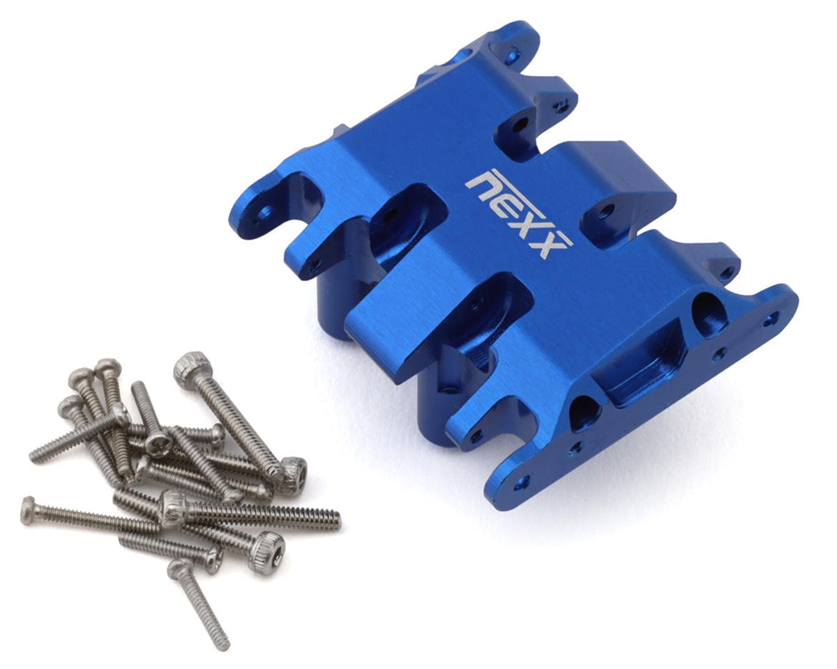 NEXX Racing Axial SCX30 Aluminum Skid Plate (Blue)