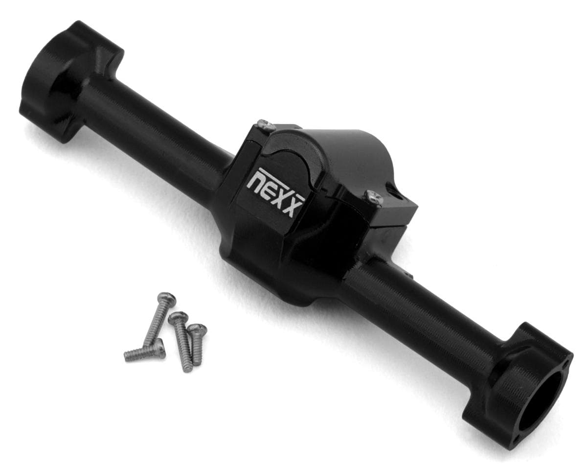 NEXX Racing Axial SCX30 Aluminum Rear Axle Housing (Black)