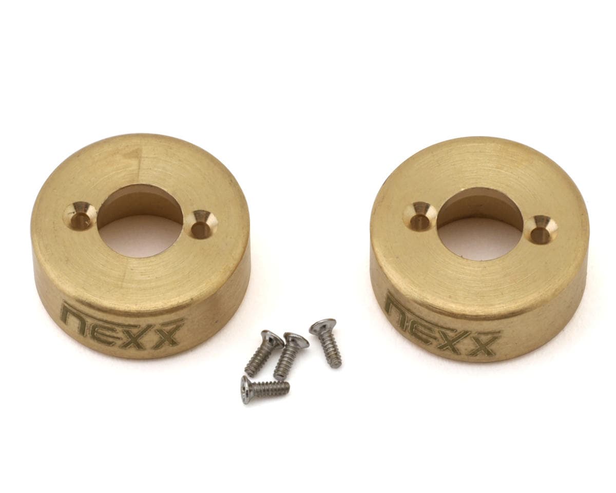 NEXX Racing Axial SCX30 Brass Rear Hubs (2) (5g ea)