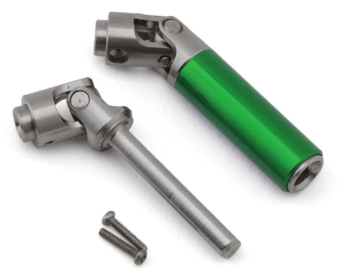 NEXX Racing Axial SCX30 Steel Rear Driveshaft Set (Green) w/Aluminum Sleeve