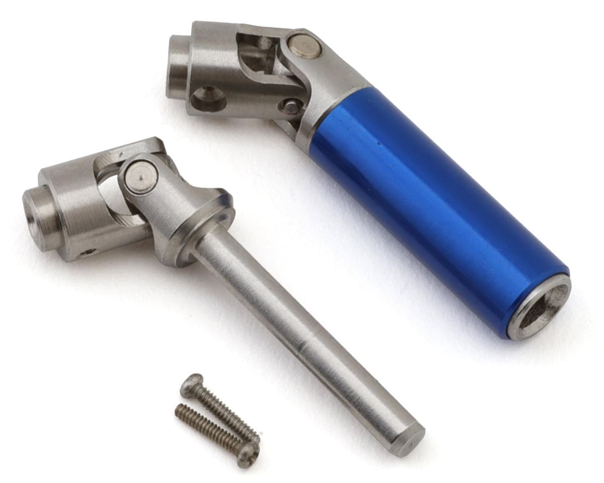 NEXX Racing Axial SCX30 Steel Rear Driveshaft Set (Blue) w/Aluminum Sleeve
