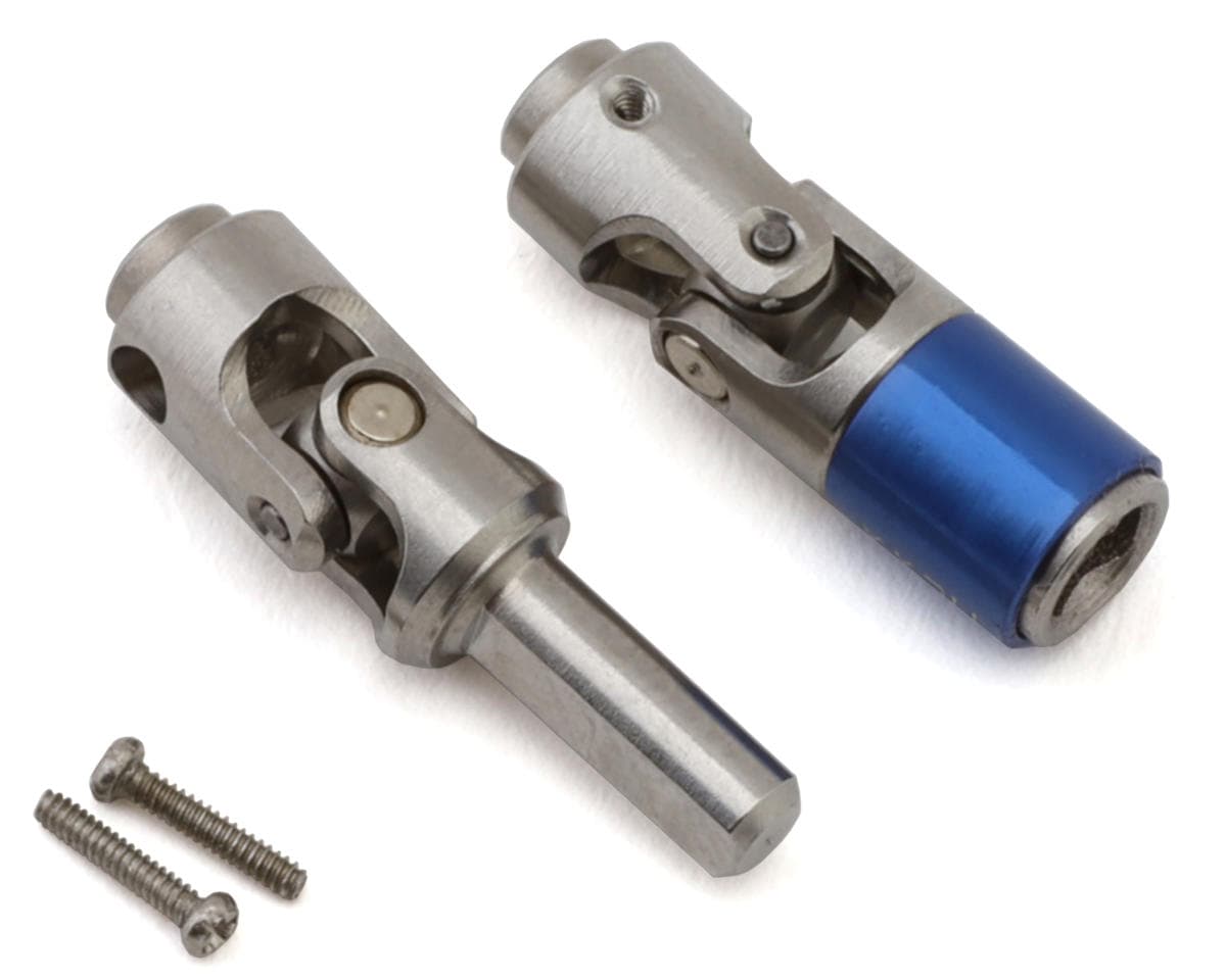 NEXX Racing Axial SCX30 Steel Front Driveshaft Set (Blue) w/Aluminum Sleeve