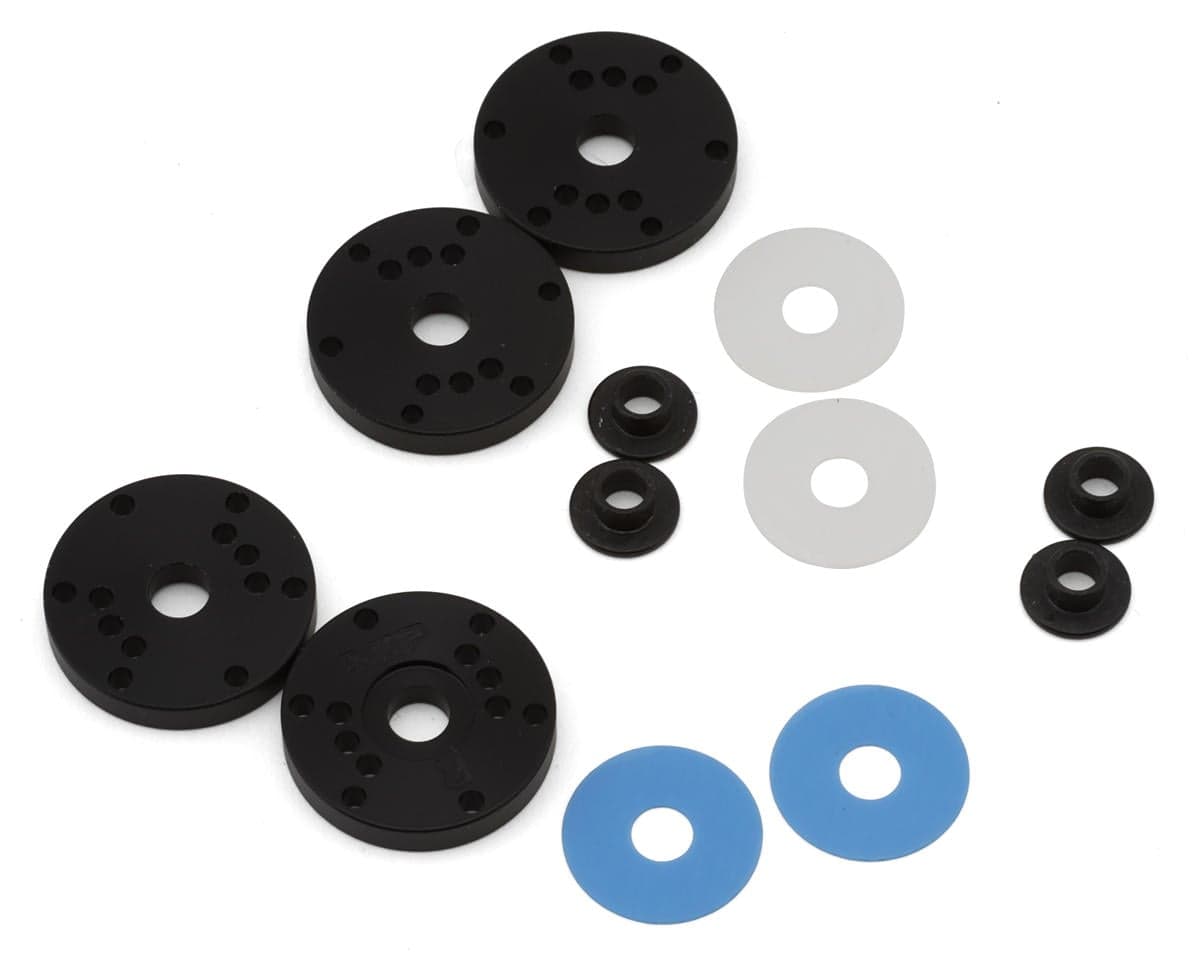 Flash Point MIP 1/8 Bypass1 Hi-Flow Shock Pistons w/Matte & Blue Valves (3x1.35mm & 3x1.45mm/3x1.45mm & 3x1.5mm)