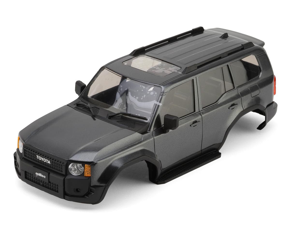UDI RC UCX18 Pro Toyota Land Cruiser Prado 1/18 Pre-Painted Rock Crawler Body (Grey) w/LED Lights