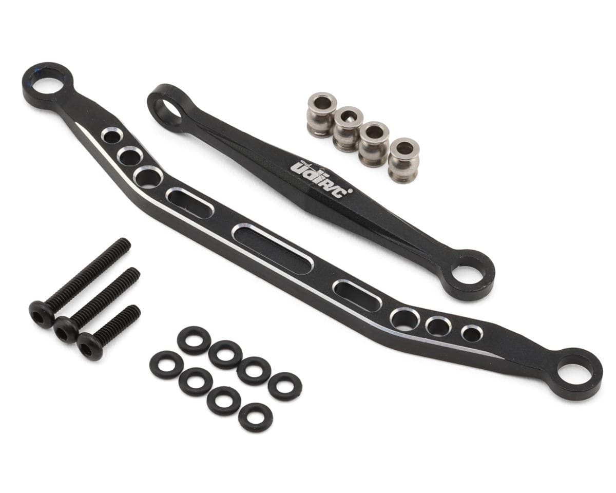 UDI RC UCX18 Pro Toyota Land Cruiser Prado Aluminum Steering links (Black)