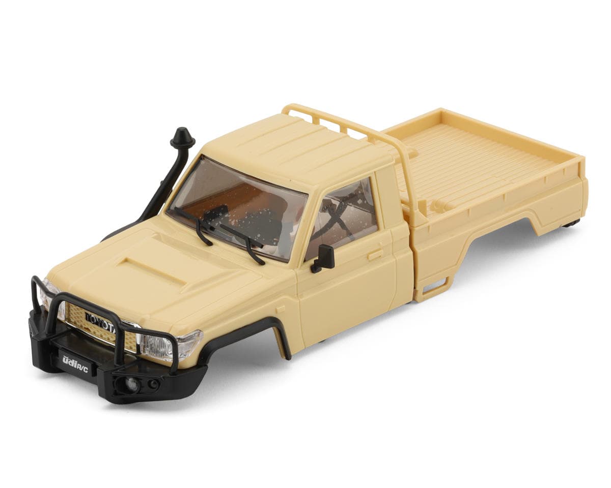 UDI RC UCX24 Pro Toyota Land Cruiser Pre-Painted Body (Tan) w/Lights & Light Controller