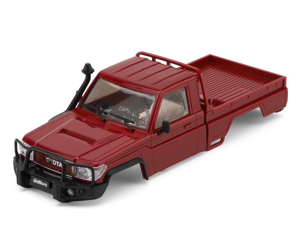 UDI RC UCX24 Pro Toyota Land Cruiser Pre-Painted Body Set (Red) w/Lights & Light Controller