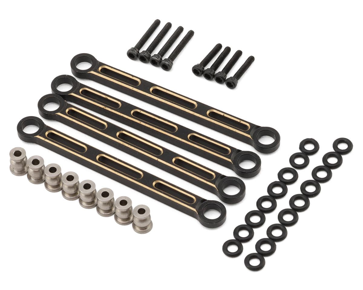 UDI RC UCX24 Pro Toyota Land Cruiser Heavy Brass Suspension links Set (Black)