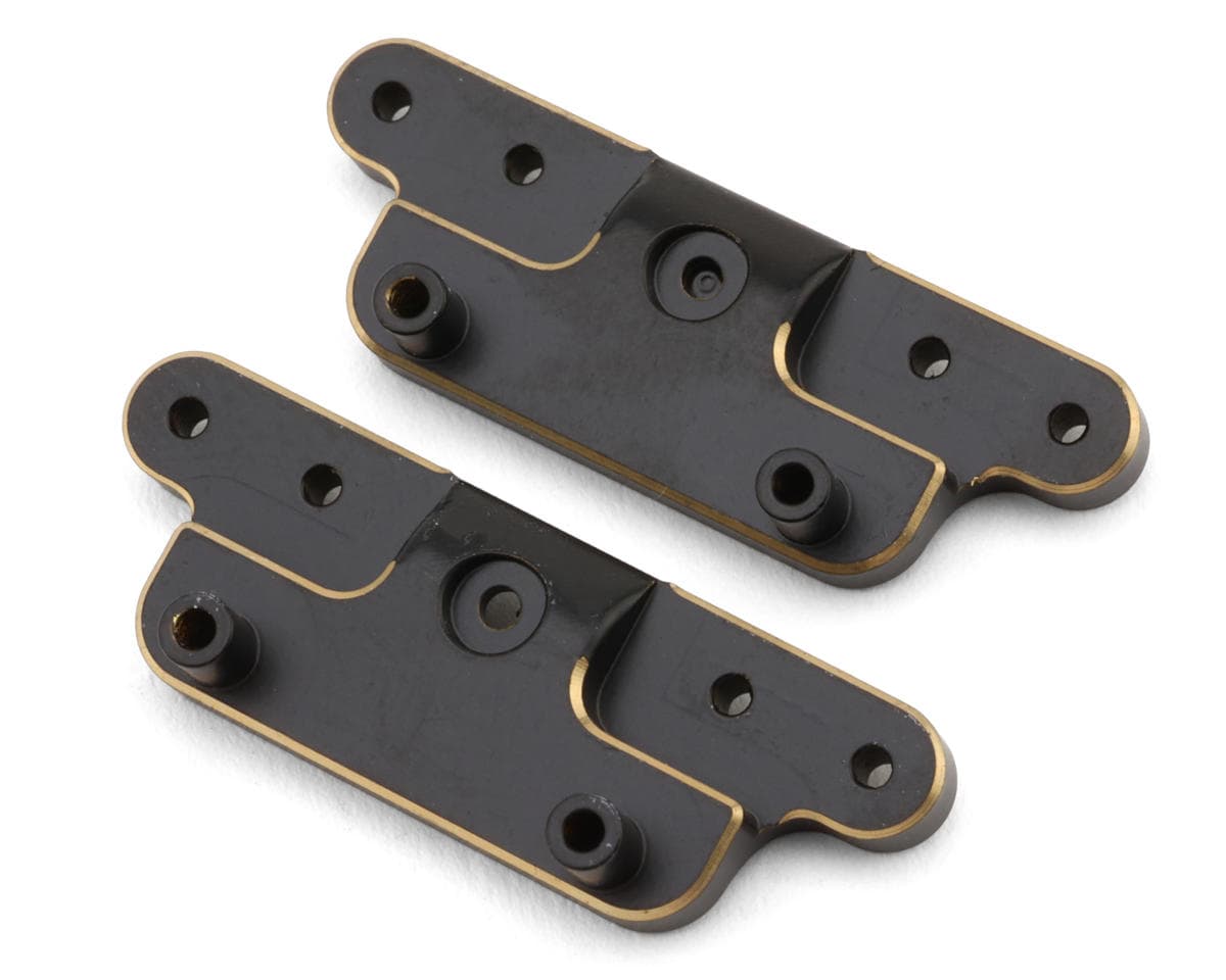 UDI RC UCX24 Pro Toyota Land Cruiser Brass Gearbox Mounts (Black) (2)