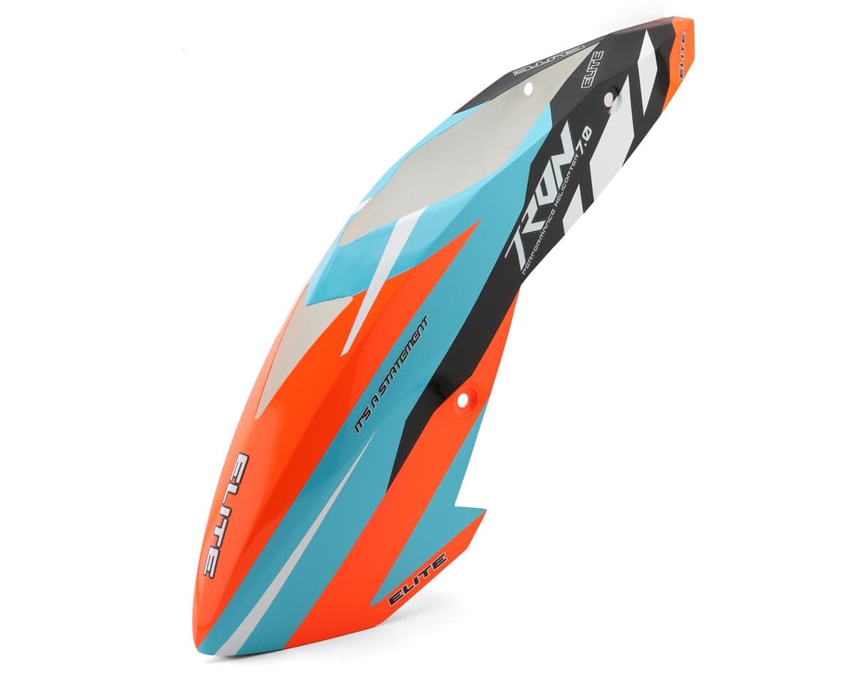 Tron Helicopters 7.0 Elite Canopy (Blue/Orange)